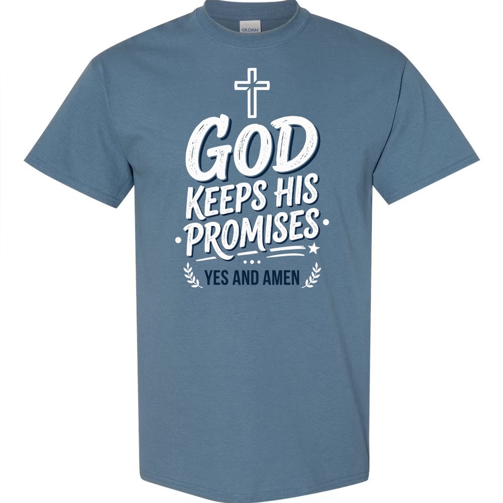 Gildan Blue Inspirational Graphic Tee